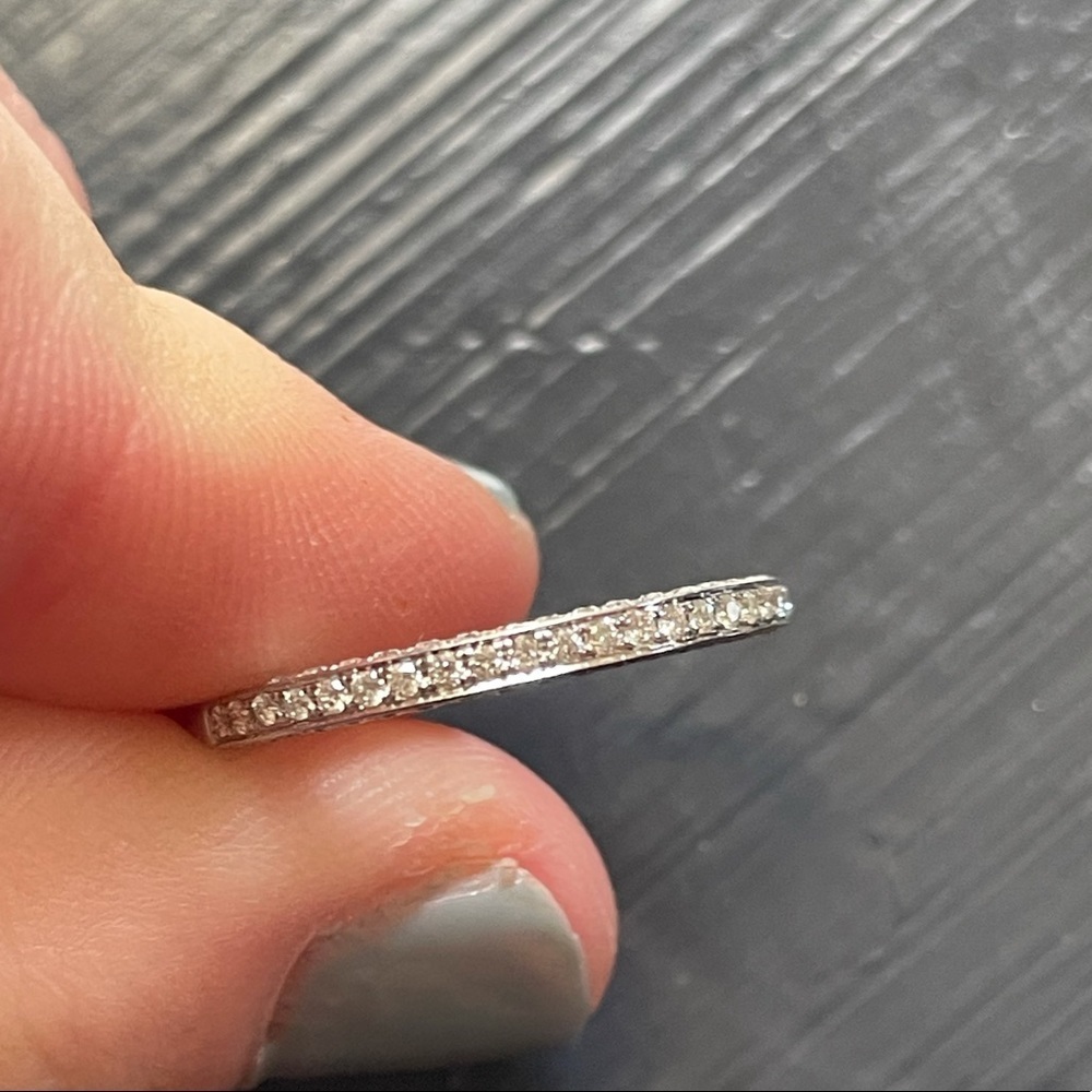 18k White Gold Custom Wedding Band - Picture 9 of 12